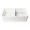Alfi Brand 33 inch x 20 inch Workstation Double Bowl Step Rim Fireclay Farm Sink w Accessories ABFS3320D-W - alternate 5